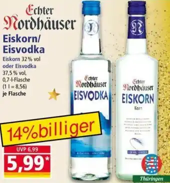 Norma Echter Nordhäuser Eiskorn/ Eisvodka 0,7 L Flasche Angebot