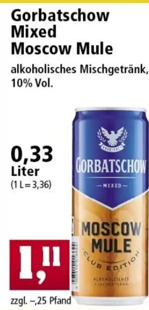 Thomas Philipps Gorbatschow Mixed Moscow Mule 0,33L Angebot