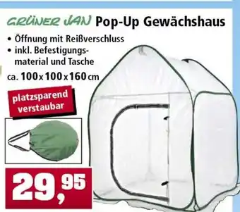 Thomas Philipps Grüner Jan Pop Up Gewächshaus Angebot