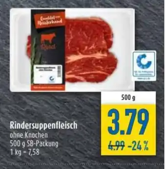 diska Rindersuppenfleisch 500g Angebot