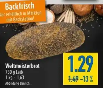 diska Weltmeisterbrot 750g Angebot