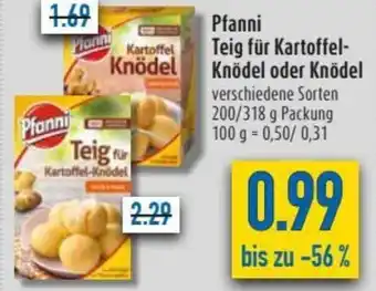 diska Pfanni Teig für Kartoffel Knödel oder Knödel 200/318g Angebot