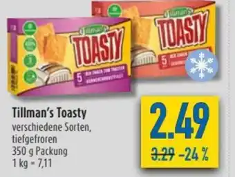 diska Tillman's Toasty 350g Angebot