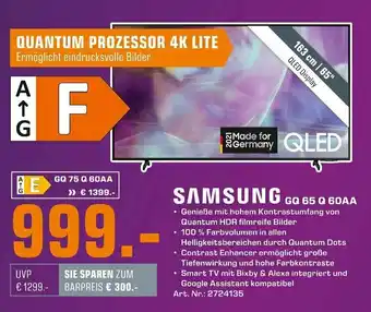 Saturn Samsung GQ 65 Q 60AA Angebot