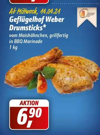 Simmel Geflügelhof Weber Drumsticks 1kg Angebot