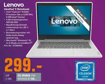 Saturn Lenovo IdeaPad 1i Notebook Angebot