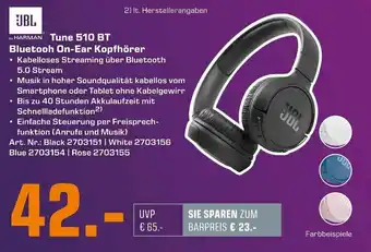 Saturn JBL Tune 510 BT Bluetooh On Ear Kopfhörer Angebot