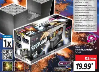 Lidl WECO Batterie ,,Spotlight" 152 Schuss Angebot