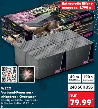 Kaufland WECO Verbund-Feuerwerk Hardrock Overture 240 Schuss Angebot