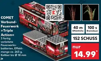 Kaufland COMET Verbund-Feuerwerk Triple Action 152 Schuss Angebot