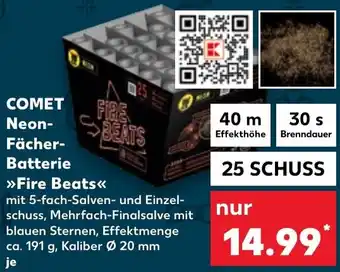 Kaufland COMET Neon-Fächer Batterie Fire Beats 25 Schuss Angebot