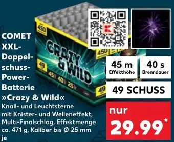 Kaufland COMET XXL-Doppelschuss Power-Batterie Crazy & Wild 49 Schuss Angebot