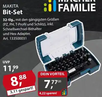Sonderpreis Baumarkt MAKITA Bit-Set Angebot
