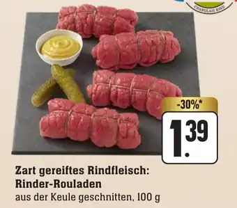 nah & gut Zart gereiftes Rindfleisch: Rinder-Rouladen aus der Keule geschnitten, 100 g Angebot