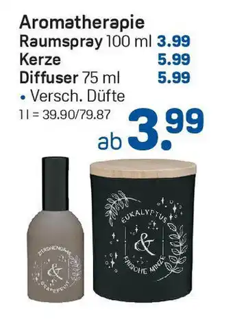 Rossmann Aromatherapie Raumspray 100 ml 3.99 Kerze Diffuser 75 ml Angebot