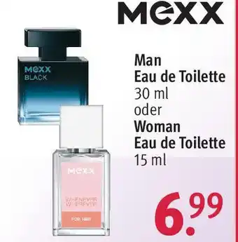 Rossmann Man Eau de Toilette 30 ml oder Woman Eau de Toilette 15 ml Angebot