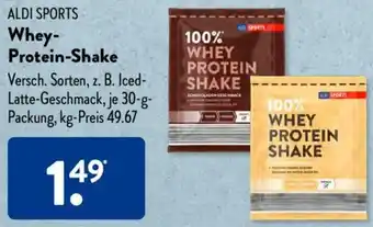 Aldi Süd ALDI SPORTS Whey Protein Shake Angebot