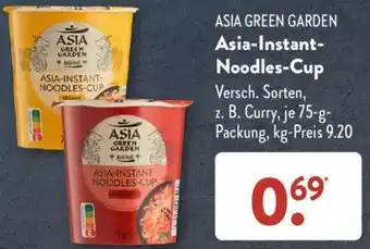 Aldi Süd ASIA GREEN GARDEN Asia-Instant Noodles Cup 75 g Packung Angebot