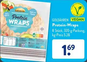 Aldi Süd GOLDÄHREN Protein-Wraps 320 g Packung Angebot