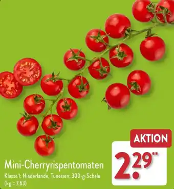 Aldi Nord Mini-Cherryrispentomaten 300 g Schale Angebot