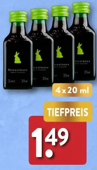 Aldi Nord MÜMMELMANN Jagdbitter 4 x 20 ml Angebot