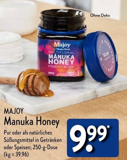 MAJOY Manuka Honey 250 g Dose Angebot bei Aldi Nord
