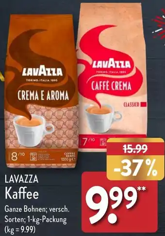 Aldi Nord LAVAZZA Kaffee 1 kg Packung Angebot