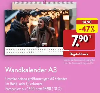 Aldi Nord Wandkalender A3 Angebot