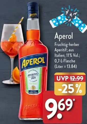 Aldi Nord Aperol 0,7 L Flasche Angebot