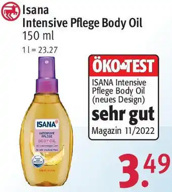 Rossmann Isana Intensive Pflege Body Oil 150 ml Angebot