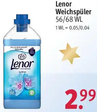 Rossmann Lenor Weichspüler 56/68 WL Angebot