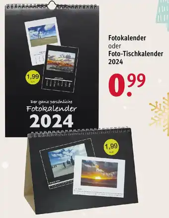 Rossmann Fotokalender oder Foto-Tischkalender 2024 Angebot