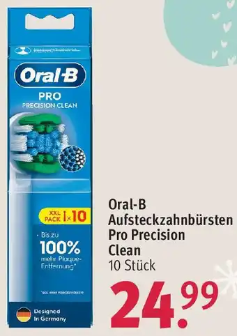 Rossmann Oral-B Aufsteckzahnbürsten Pro Precision Clean 10 Stück Angebot