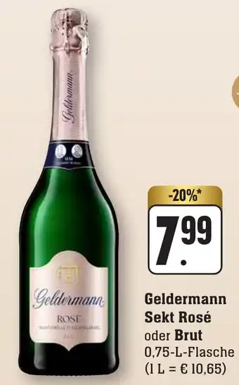 nah & gut Geldermann Sekt Rosé oder Brut 0,75-L Angebot