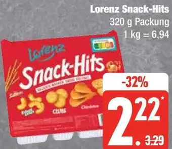 Marktkauf Lorenz Snack-Hits 320 g Packung Angebot