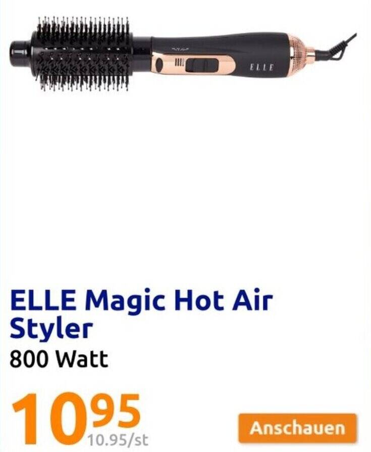 ELLE Magic Hot Air Styler 800 Watt Angebot bei Action
