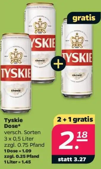 NETTO Tyskie Dose 3x0,5 Liter Angebot