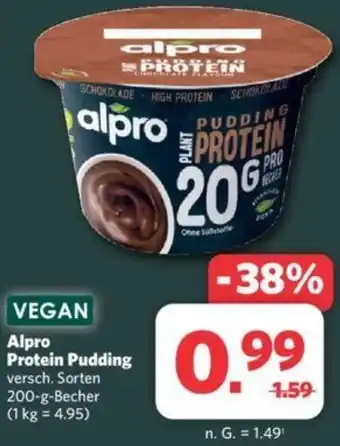 Combi Alpro Protein Pudding 200 g Becher Angebot