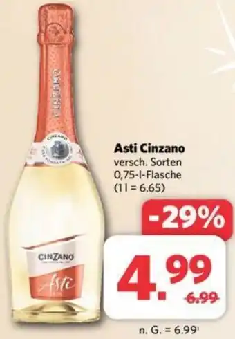 Combi Asti Cinzano 0,75 L Flasche Angebot