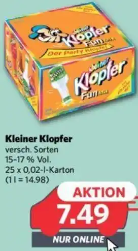 Combi Kleiner Klopfer 25x0,02 L Karton Angebot