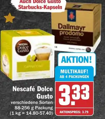 Hit Nescafé Dolce Gusto 88-256 g Packung Angebot