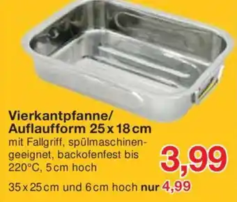 Jawoll Vierkantpfanne/ Auflaufform 25 x 18 cm Angebot