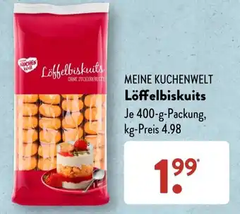 Aldi Süd MEINE KUCHENWELT Löffelbiskuits 400-g-Packung, Angebot