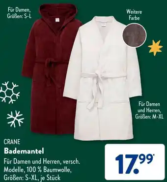 Aldi Süd CRANE Bademantel Angebot