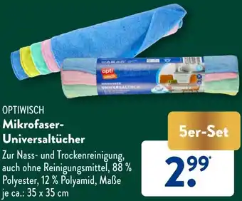 Aldi Süd OPTIWISCH Mikrofaser Universaltücher 5er-Set Angebot