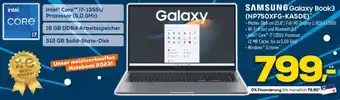 Euronics SAMSUNG Galaxy Book3 (NP750XFG-KA5DE) Angebot