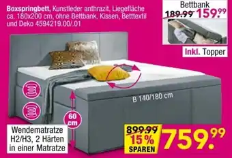 Möbel Boss Boxspringbett Angebot