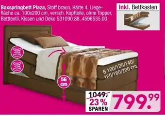 Möbel Boss Boxspringbett Plaza Angebot