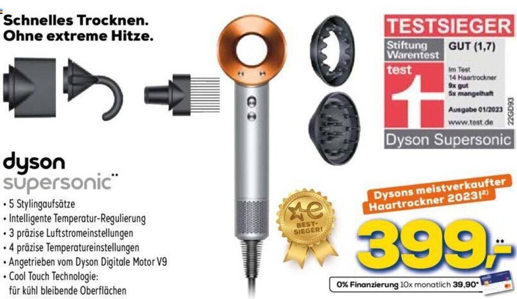 dyson supersonic Angebot bei Euronics