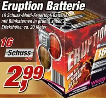 Posten Börse Eruption Batterie 16 Schuss Angebot